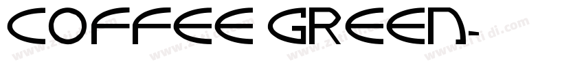 Coffee Green字体转换